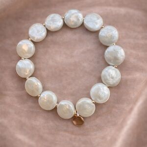 Vintage Pearl Gold Bracelet